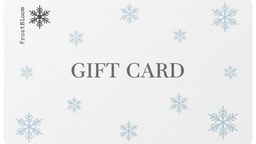 FrostBloom Gift Card - Perfect Gift for Natural Skincare Lovers
